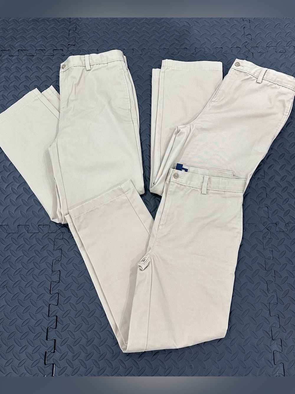 NWOT Lands End boys iron knee chino uniform pants bundle size 20